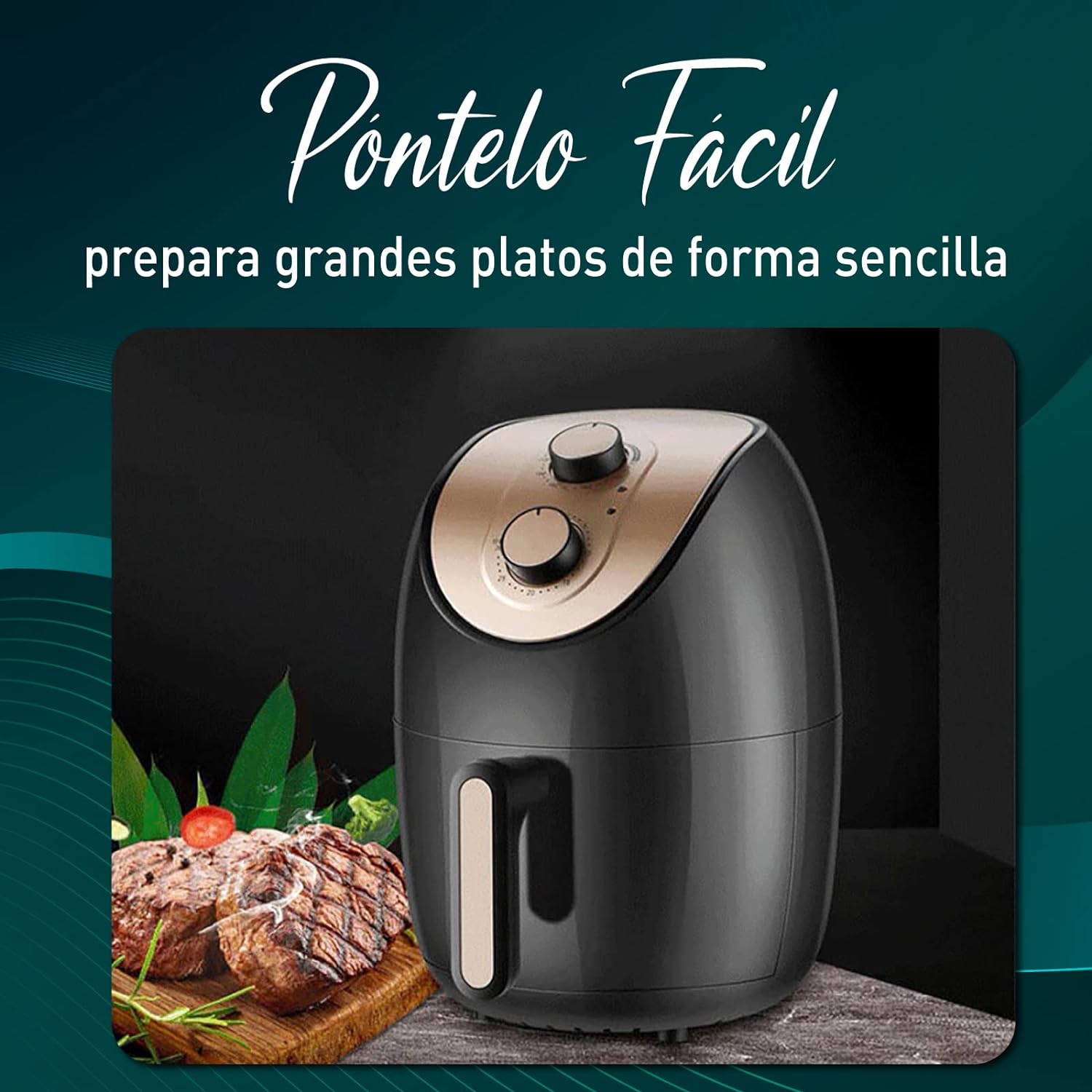 Freidora ZIVAMM con controles manuales