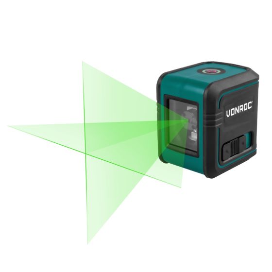 LÁSER DE LÍNEA CRUZADA | VERDE - AUTONIVELANTE - 18 METROS DE ALCANCE - VONROC – KnockOutlet