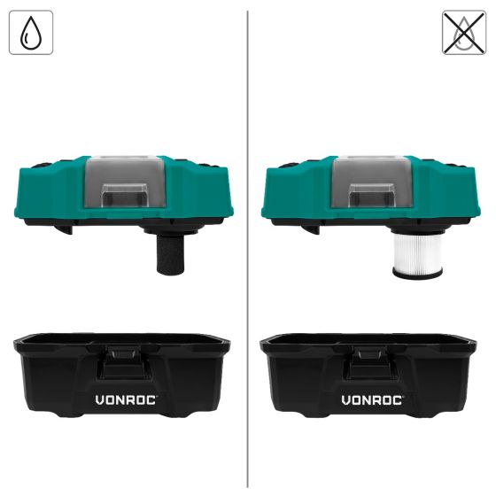 ASPIRADOR PORTÁTIL 20V - VONROC – KnockOutlet