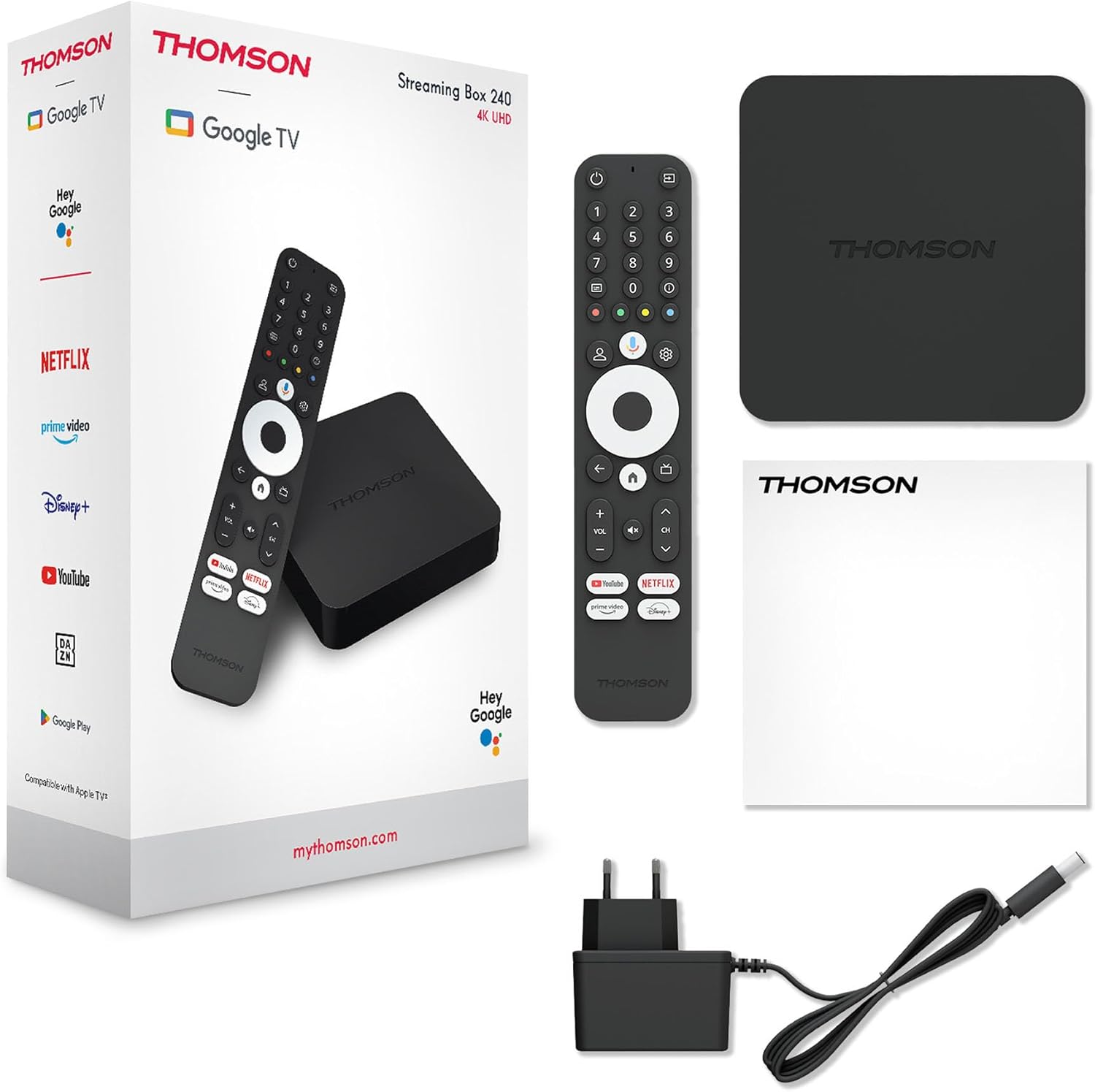 Thomson TV Box 240 , 4K UHD, Google TV – KnockOutlet