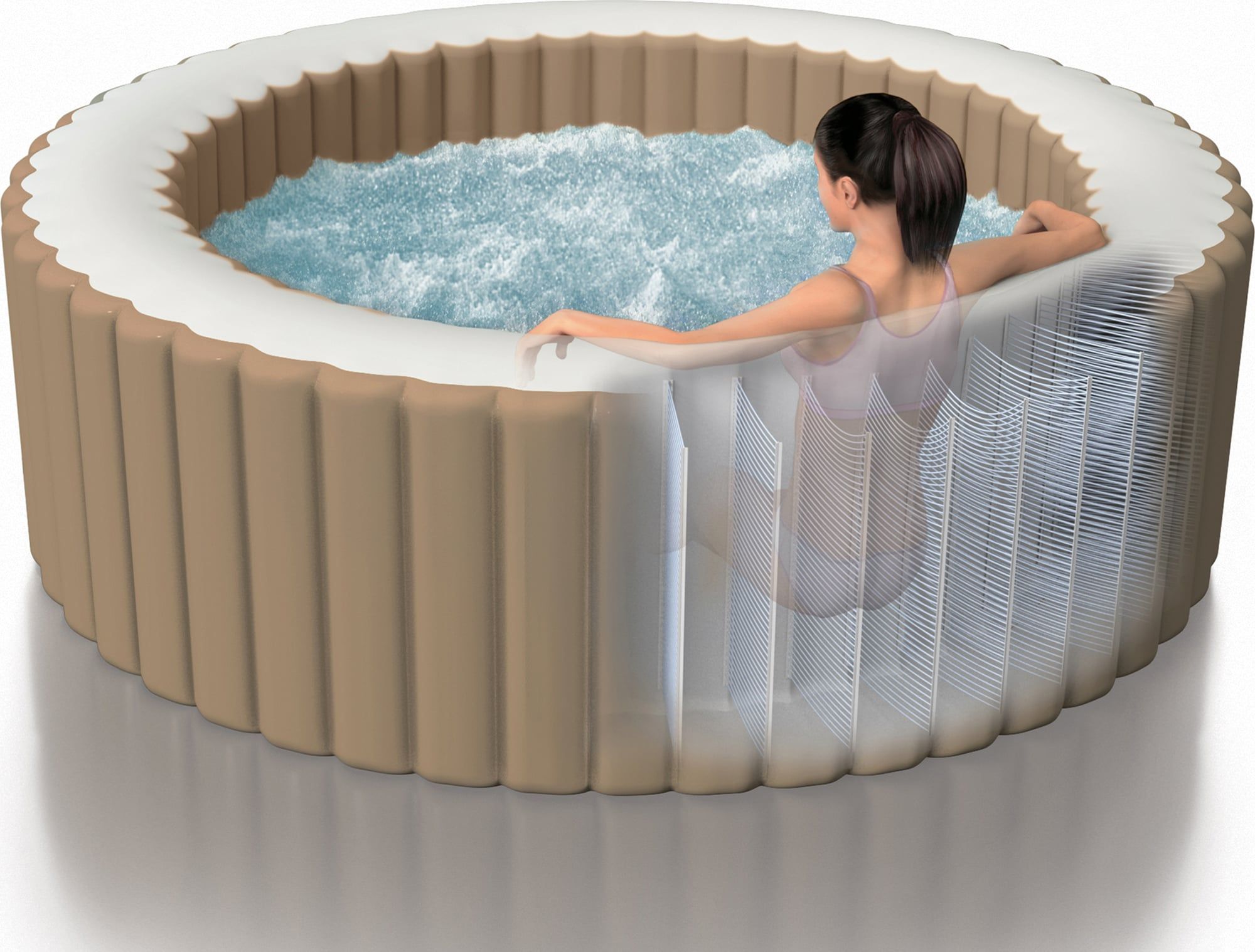 Hidromasaje Pure-Spa Bubble de 140 chorros