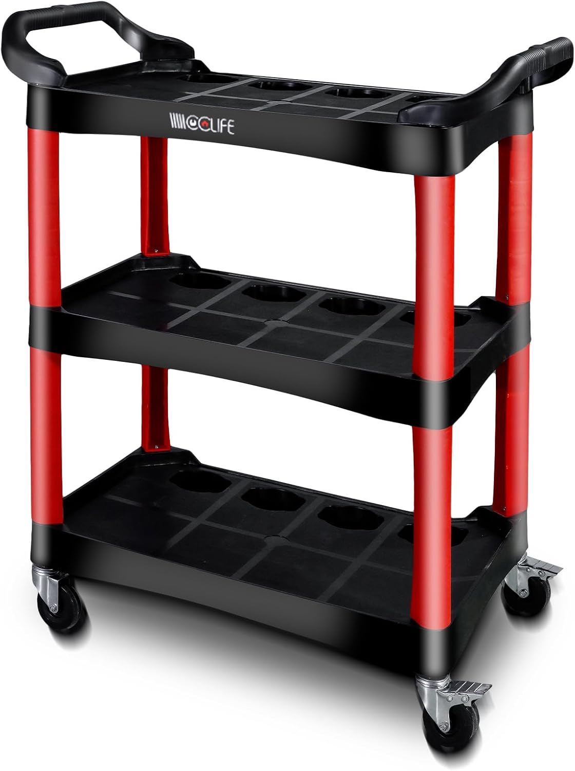 CCLIFE Carro de Taller con 3 Estantes Carro de Herramientas con Compartimentos MAX.150 kg – KnockOutlet