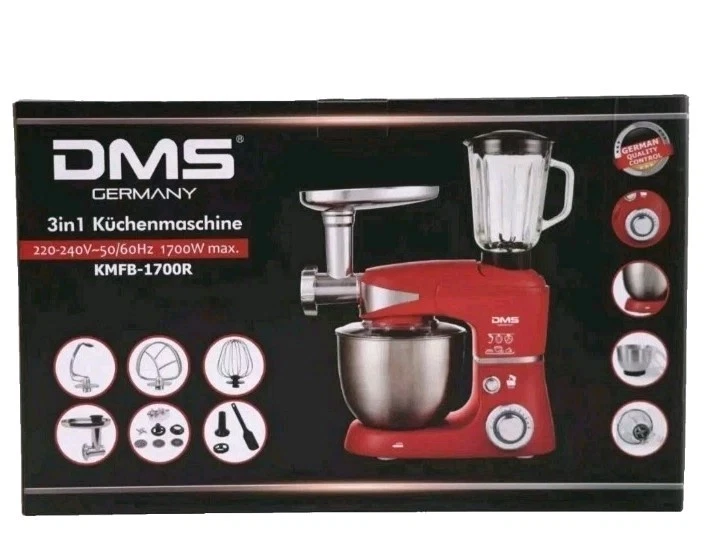 Procesador de alimentos DMS Germany KMFB-1700R 3 en 1 – KnockOutlet