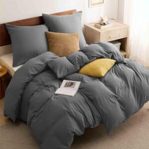 Ropa de cama Bedsure gris, 4 piezas