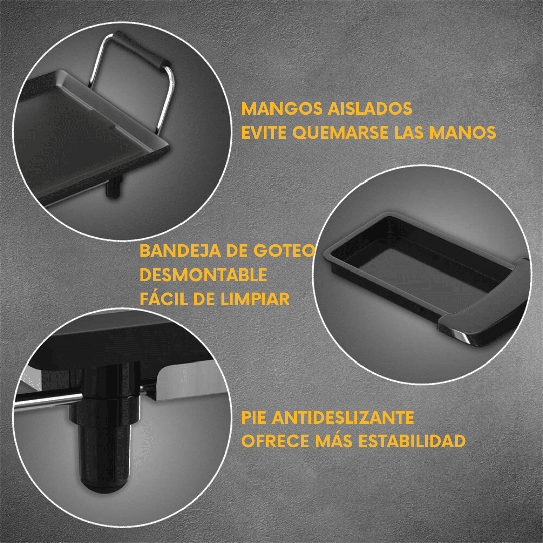 Plancha eléctrica de 90 × 23 cm y 1800 W