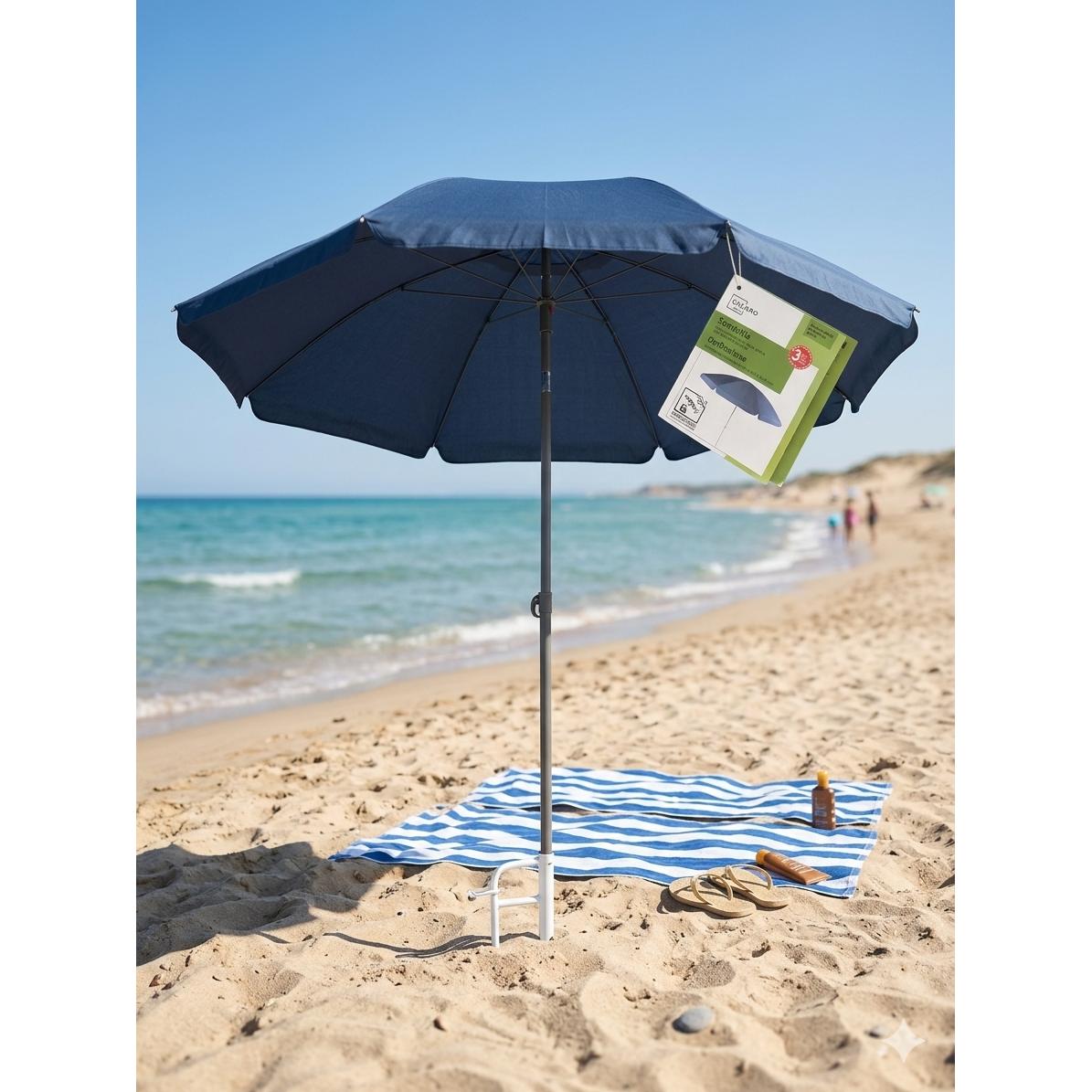 Livarno 180 cm Sombrilla Sombrilla Playa Balcón Altura Ajustable con Funda Protectora – KnockOutlet