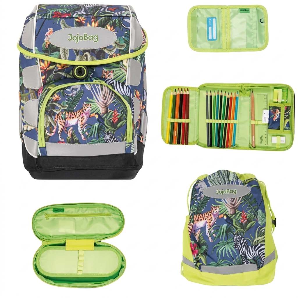 Conjunto de mochila escolar JojoBag