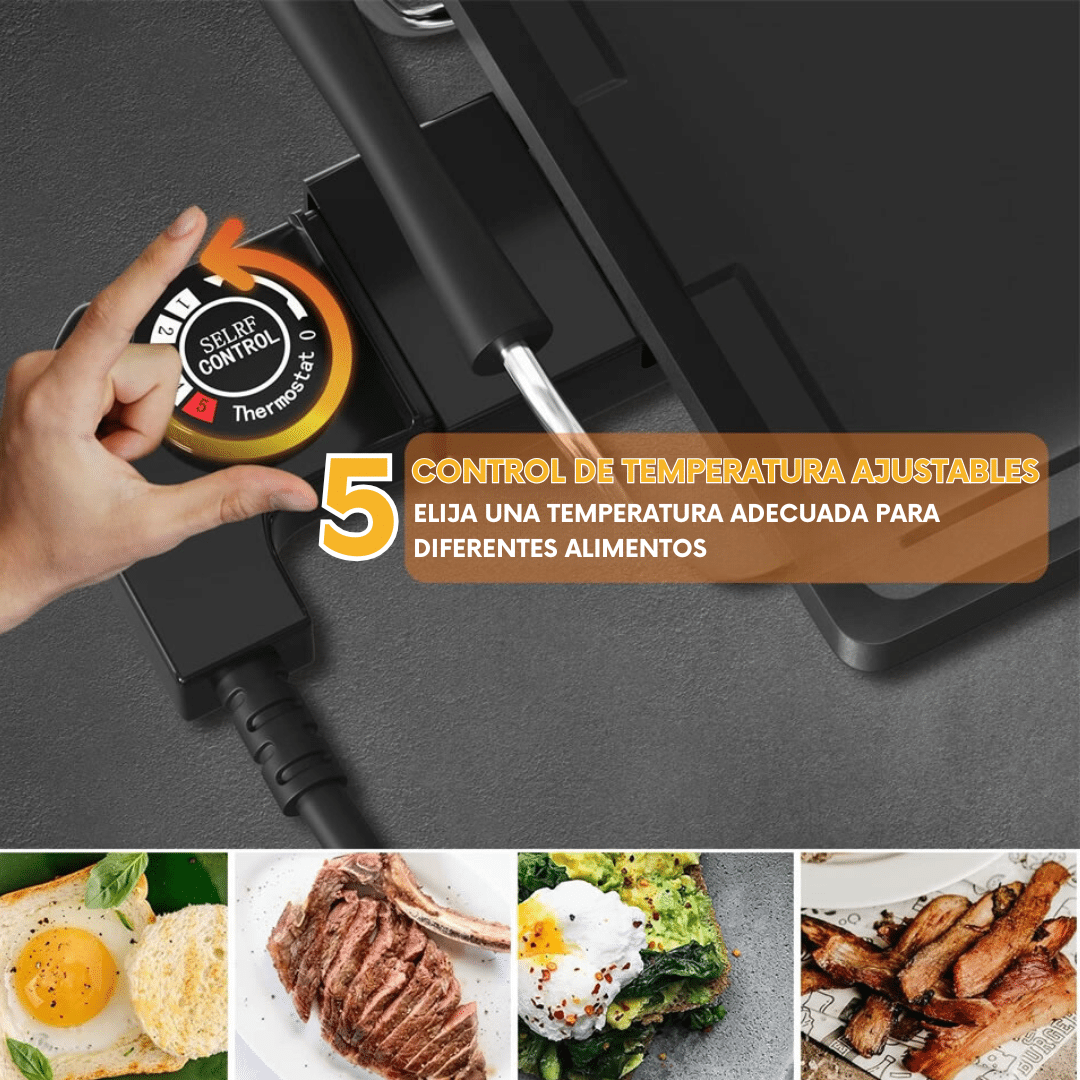 Plancha eléctrica de 90 × 23 cm y 1800 W