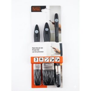 Juego de 3 pinceles Black+Decker