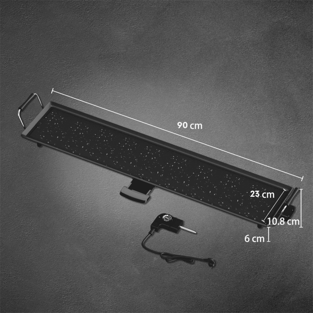 Plancha eléctrica de 90 × 23 cm y 1800 W