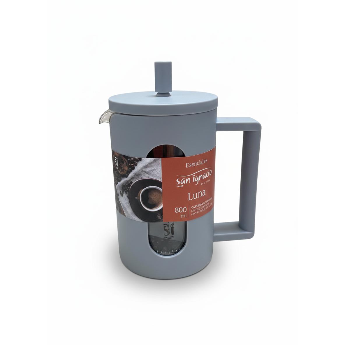 Cafetera de Émbolo de Vidrio San Ignacio Luna, 3 tazas, 0,8 L - Negro – KnockOutlet