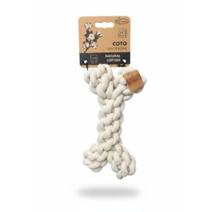 Hueso de cuerda M-Pets Coto blanco, 19 cm