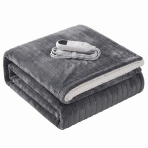 Manta eléctrica Bedsure de franela y sherpa