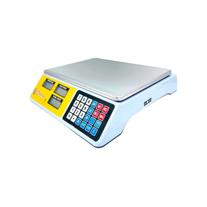 Balanza digital comercial de 40 kg con plataforma de acero inoxidable
